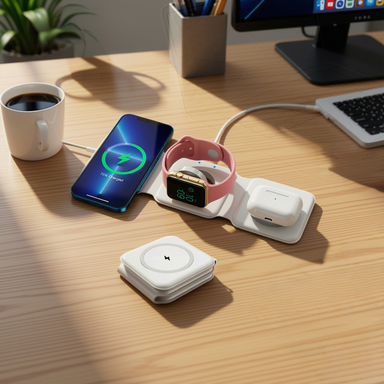 Elvara™ — Power, Perfected 3 in 1 Magnetic Wireless Charger Pad